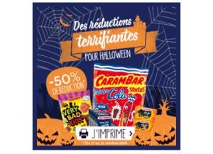 Carambars et Hollywood à moitié prix coupons de réduction Halloween