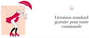 Livraison gratuite sur Clarins