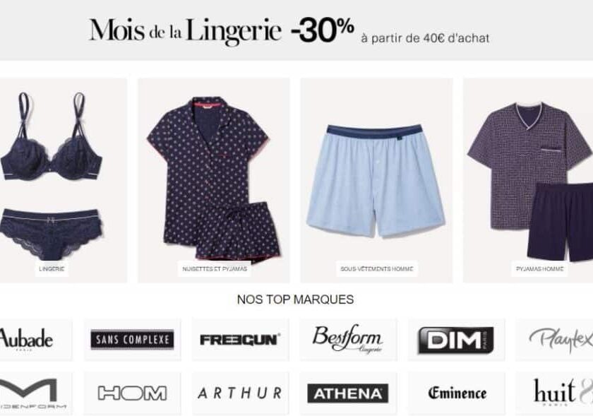 Mois de la Lingerie Amazon code promo