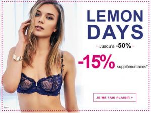 Remise en plus sur la lingerie en promo du Lemon Days 