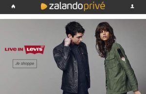 Vente privée sur les jeans Levis et autres vêtements- Zalando Privé