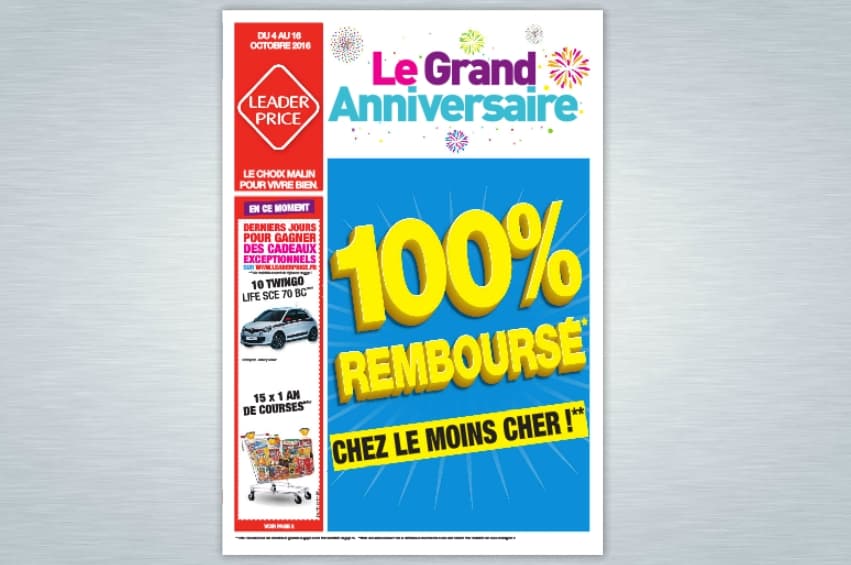 30 produits 100% remboursé chez Leader Price (4-16 octobre)