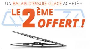 1 balai d’essuie-glace gratuit