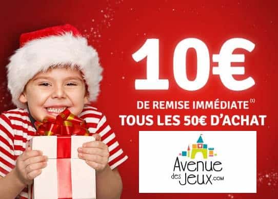 10€ de remise immédiate sur Avenue des Jeux