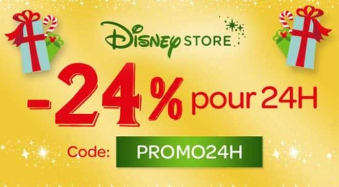 -24% pour 24h sur Disney Store