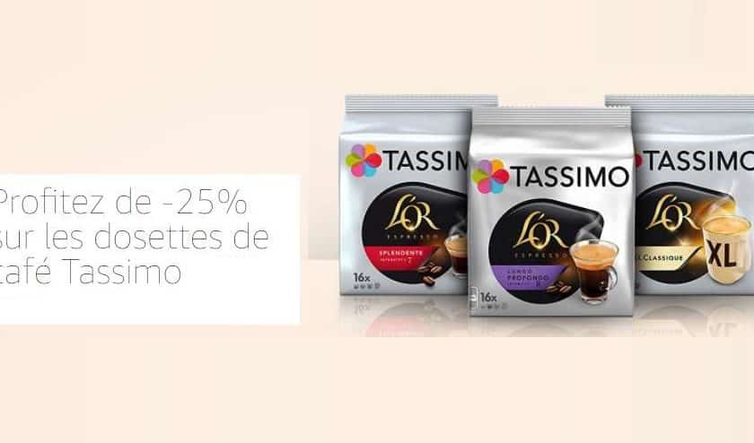 25% de remise sur toute la gamme de capsules Tassimo