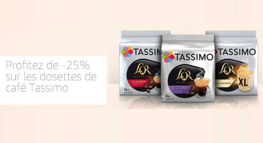25% de remise sur la gamme de capsules Tassimo L’OR (Amazon)