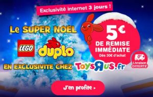 5€ de remise sur Lego Duplo sur Toys’R US