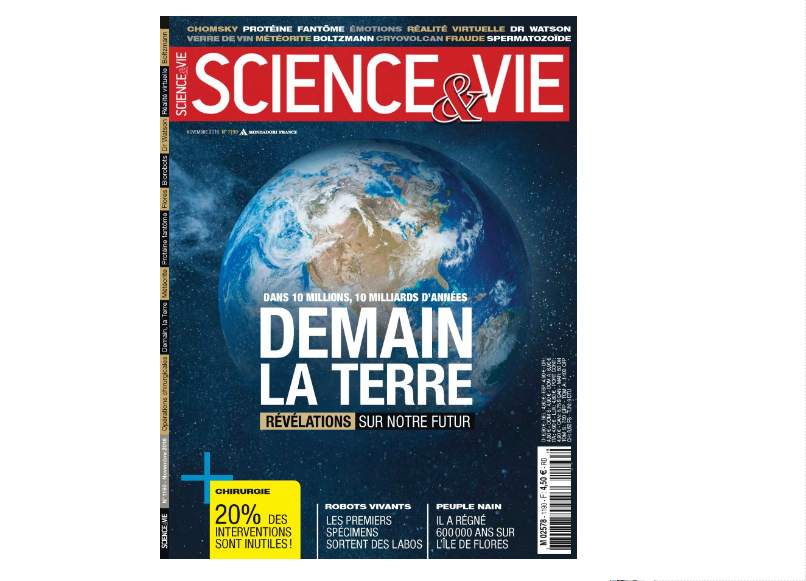 Abonnement au magazine Science et Vie pas cher : 37,7€ les 18 N° au lieu de plus du double