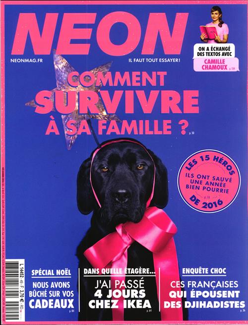 Abonnement magazine NEON pas cher : seulement 20€ les 12N° (1 an) au lieu de plus de 40€