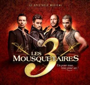 Billet comédie musicale Les 3 mousquetaires pas cher