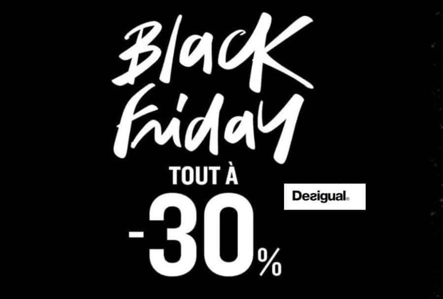 Black Friday Desigual : 30% de remise sur toute la collection (+ livraison gratuite)