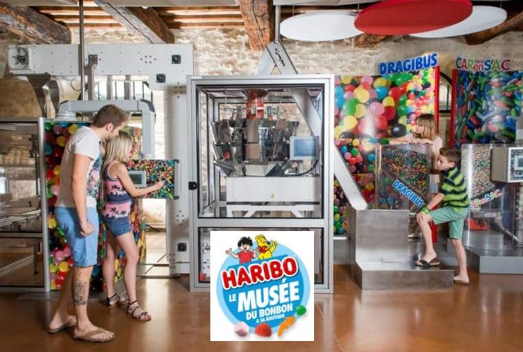 Entrées au Musée du bonbon Haribo moins chères : 9,5€ les 2 billets / 18,5€ les 4 billets