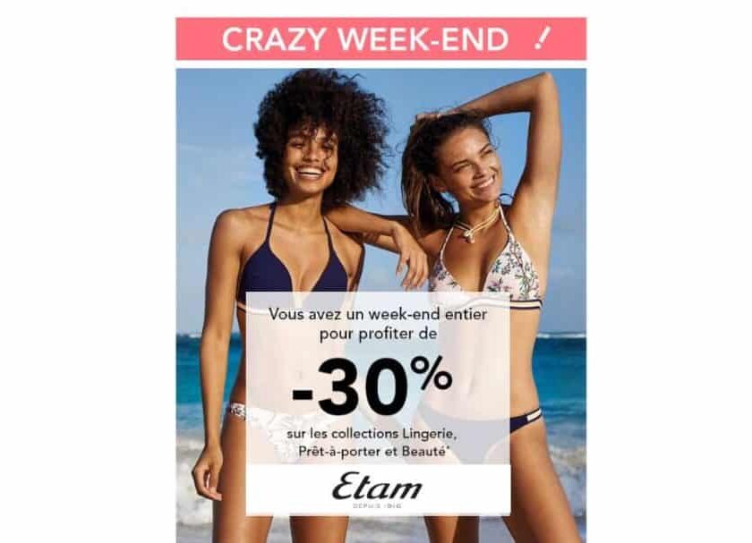 Etam 30% de remise immédiate