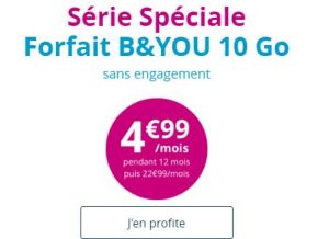 Forfait B&You 10 Go 4,99€