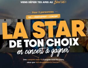 Gagnez 2 places de concert (+ hôtel et voyage)