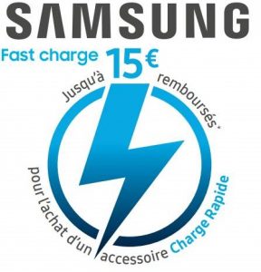 Offre de remboursement Samsung : 15€ sur les accessoires de Charge Rapide