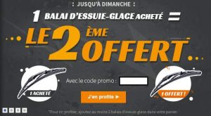 balai d’essuie-glace acheté = 1 gratuit 