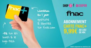 carte FNAC+ à moins de 10 euros