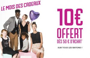 -10€ des 50€ d’achats sur Gémo 