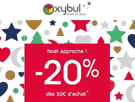 20% sur Oxybul dès 50€ d'achat 