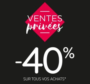 40% de remise sur MIM ventes privées