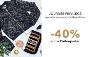 40% sur tout le prêt à porter 