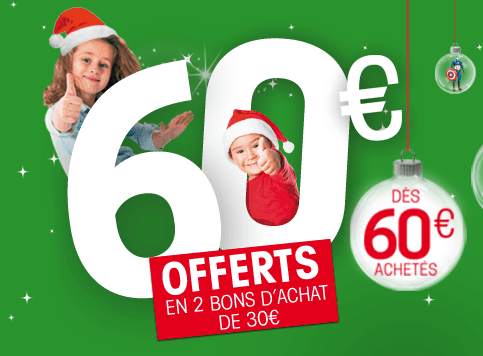 60€ d’achats sur King Jouet = 60€ offerts 