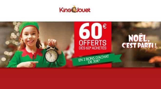 60€ offerts en bons d’achat sur King Jouet