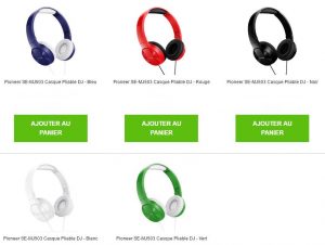 Bon plan casque audio Pioneer à moins de 12 euros port inclus