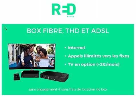 Box RED by SFR à 10€/mois sans engagement