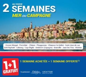 Carrefour Voyages : 1 semaine offerte pour 1 achetée 