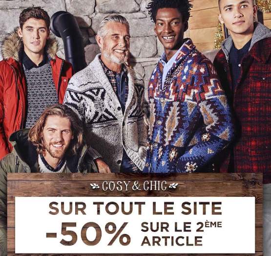 Celio : 1 acheté = le second à -50% 