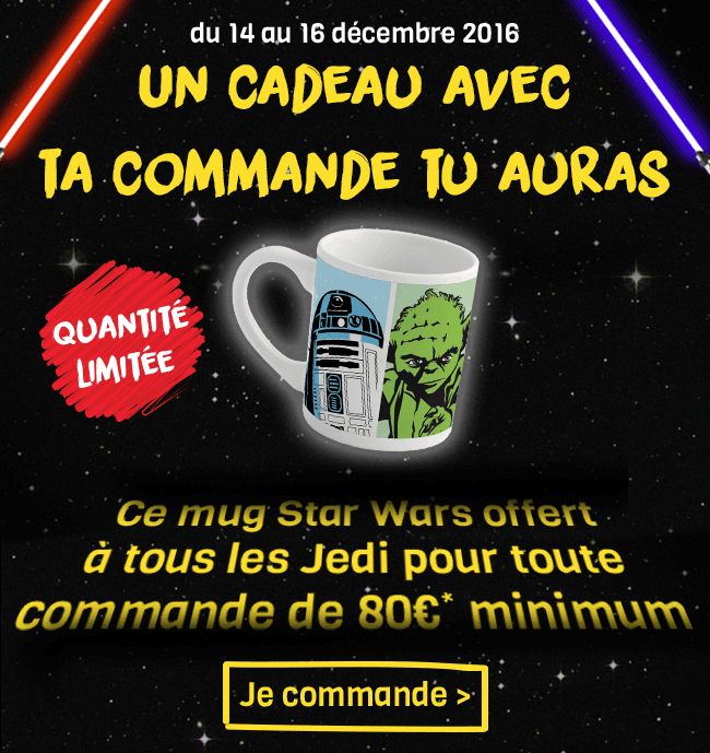Chronodrive : 1 Mug Star Wars offert