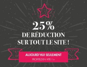 Jusqu’à minuit -25% sur tout Adam et Eve