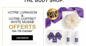 Mini box beauté White Musk Body Shop gratuite + livraison offerte dès 10€
