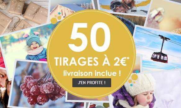 Offre de Noel : 50 tirages à 2€ port inclus