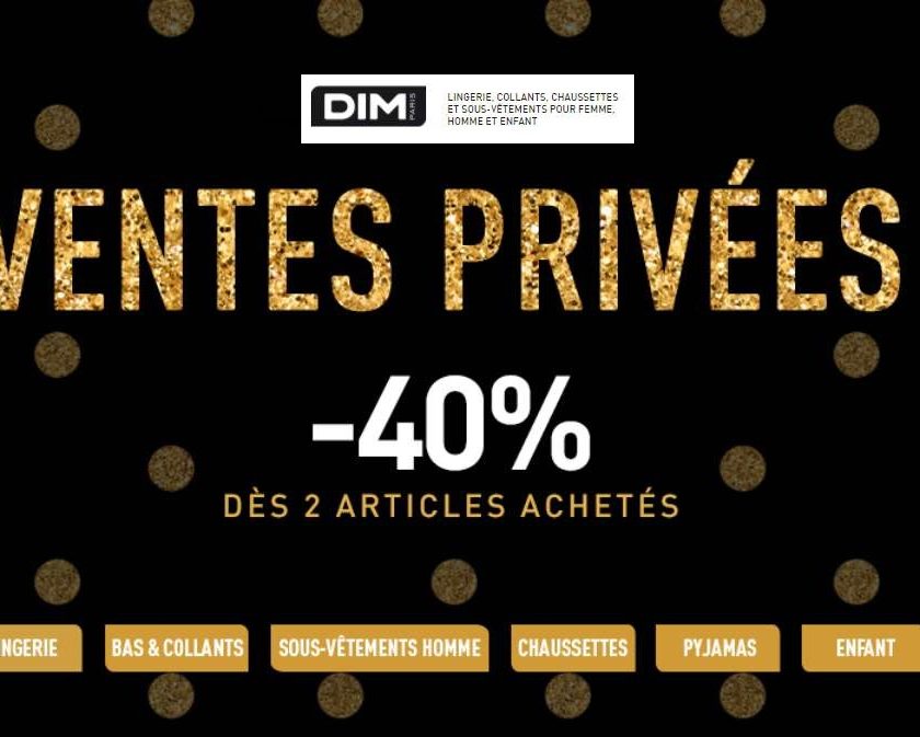 Ventes Privées DIM