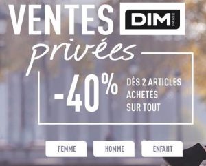 Ventes Privées DIM 