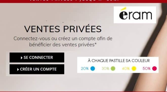 Ventes privées pré-soldes Eram