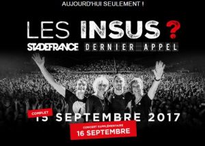 billet pour le concert des Insus au Stade de France