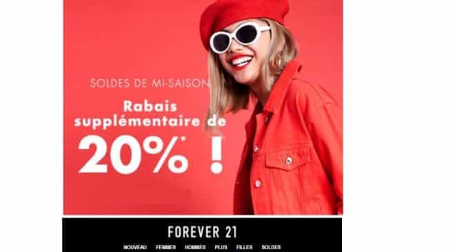 supplémentaire sur les soldes Forever 21