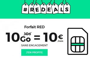 10€ les 10GO à vie sur RED SFR 