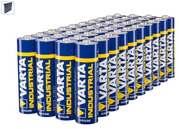 12,2€ le lot de 40 piles Varta Industrial alcaline AA (et autres packs pas chers)