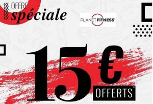 15€ des 100€ soldes Planet Fitness 