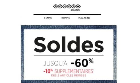 Bon plan soldes Bonobo