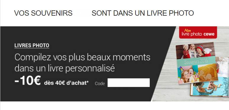 Code promo livre photo FNAC : 10€ de remise dès 40€ (retrait gratuit)