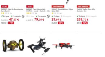 Drones Parrot à -70% dans la seconde démarque Auchan