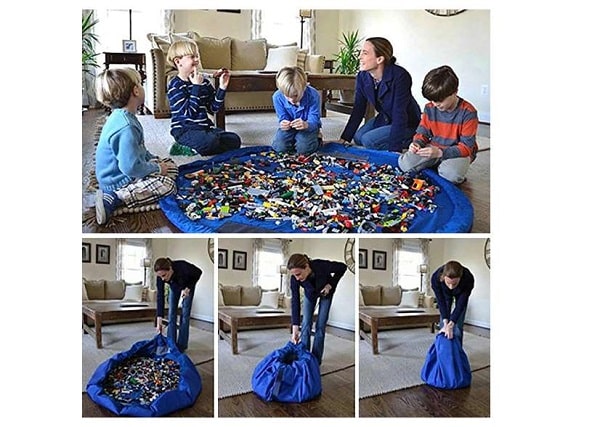 Grand tapis de jeu 150 cm sac de rangement de jouets à seulement 7,21€ – livraison gratuite