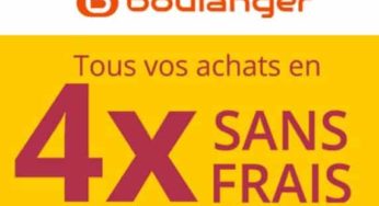 Soldes Boulanger + crédit gratuit 4x sans frais (frais 0€ frais & TAEG 0%) de 100€ à 2000€ !